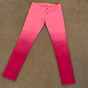Hollister pink ombré pants